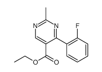 ETHYL4-(2-FLUOROPHENYL)-2-METHYLPYRIMIDINE-5-CARBOXYLATE structure