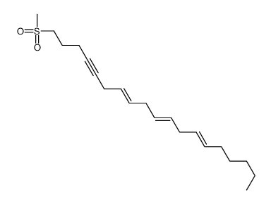 1-methylsulfonylnonadeca-7,10,13-trien-4-yne结构式