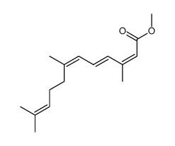 (2Z,4E,6Z)-3,7,11-Trimethyl-2,4,6,10-dodecatetraensaeure-methylester结构式