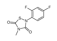 2-(2,4-difluorophenyl)-4-methyl-1,2,4-thiadiazolidine-3,5-dione Structure