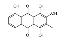 1,3,4,5-tetrahydroxy-2-methylanthracene-9,10-dione Structure