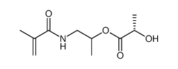 1-methacrylamidopropan-2-yl (2S)-2-hydroxypropanoate Structure