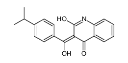 (3E)-3-[hydroxy-(4-propan-2-ylphenyl)methylidene]-1H-quinoline-2,4-dione Structure