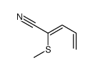2-methylsulfanylpenta-2,4-dienenitrile Structure