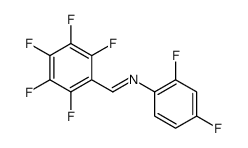 N-(2,4-difluorophenyl)-1-(2,3,4,5,6-pentafluorophenyl)methanimine Structure