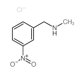 N-methyl-1-(3-nitrophenyl)methanamine,chloride结构式