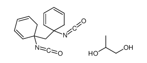 5-isocyanato-5-[(1-isocyanatocyclohexa-2,4-dien-1-yl)methyl]cyclohexa-1,3-diene,propane-1,2-diol结构式