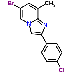 6-Bromo-2-(4-chlorophenyl)-8-methylimidazo[1,2-a]pyridine Structure