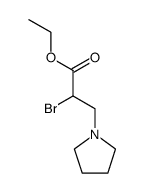 ethyl 2-bromo-3-(pyrrolidin-1-yl)propanoate结构式