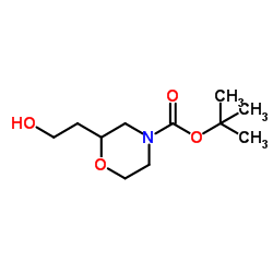 N-BOC-2-(2-HYDROXYETHYL)MORPHOLINE structure