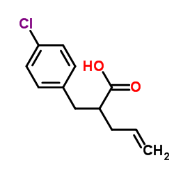 Benzenepropanoic acid, 4-chloro-α-2-propen-1-yl-结构式