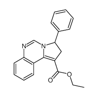 3-Phenyl-2,3-dihydro-pyrrolo[1,2-c]quinazoline-1-carboxylic acid ethyl ester结构式