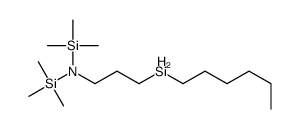 3-hexylsilyl-N,N-bis(trimethylsilyl)propan-1-amine结构式