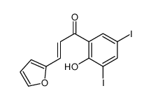 3-(furan-2-yl)-1-(2-hydroxy-3,5-diiodophenyl)prop-2-en-1-one结构式