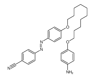 4-[[4-[10-(4-aminophenoxy)decoxy]phenyl]diazenyl]benzonitrile Structure