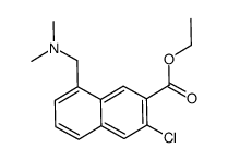 3-chloro-8-dimethylaminomethyl-naphthalene-2-carboxylic acid ethyl ester Structure