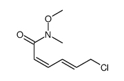 6-chloro-N-methoxy-N-methylhexa-2,4-dienamide Structure