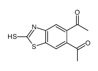 1-(6-acetyl-2-sulfanylidene-3H-1,3-benzothiazol-5-yl)ethanone Structure