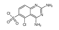 2,4-diamino-5-chloroquinazoline-6-sulfonyl chloride Structure
