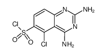 2,4-diamino-5-chloroquinazoline-6-sulfonyl chloride结构式