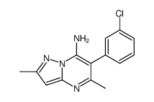 6-(3-chlorophenyl)-2,5-dimethylpyrazolo[1,5-a]pyrimidin-7-amine Structure