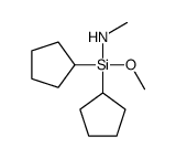 N-[dicyclopentyl(methoxy)silyl]methanamine结构式