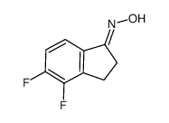 4,5-difluoro-2,3-dihydro-1H-inden-1-one oxime结构式