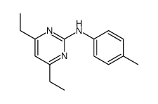 4,6-diethyl-N-(4-methylphenyl)pyrimidin-2-amine结构式