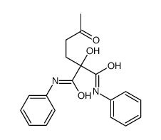 2-hydroxy-2-(3-oxobutyl)-N,N'-diphenylpropanediamide Structure