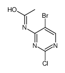 N-(5-bromo-2-chloropyrimidin-4-yl)acetamide结构式