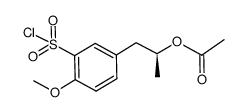 (S)-1-(3-(chlorosulfonyl)-4-methoxyphenyl)propan-2-yl acetate Structure