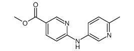 3-Pyridinecarboxylic acid, 6-[(6-methyl-3-pyridinyl)amino]-, methyl ester结构式