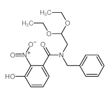 Benzamide,N-(2,2-diethoxyethyl)-3-hydroxy-2-nitro-N-(phenylmethyl)- structure