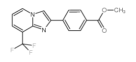 4-(8-Trifluoromethyl-imidazo[1,2-a]pyridin-2-yl)-benzoic acid methyl ester amine结构式