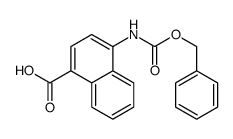 4-(phenylmethoxycarbonylamino)naphthalene-1-carboxylic acid结构式