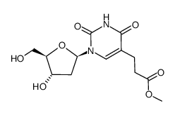 5-(2-(methoxycarbonyl)ethyl)-2'-deoxyuridine结构式