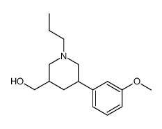 (5-(3-methoxyphenyl)-1-propylpiperidin-3-yl)methanol结构式
