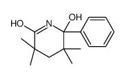 6-hydroxy-3,3,5,5-tetramethyl-6-phenylpiperidin-2-one结构式