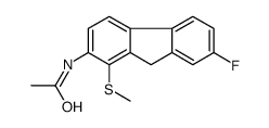 N-(7-fluoro-1-methylsulfanyl-9H-fluoren-2-yl)acetamide Structure
