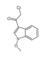 2-chloro-1-(1-methoxyindol-3-yl)ethanone结构式