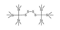 1,4-bis(tris(trimethylsilyl)methyl)tetrasulfane结构式