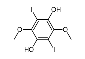 2,5-diiodo-3,6-dimethoxy-hydroquinone结构式