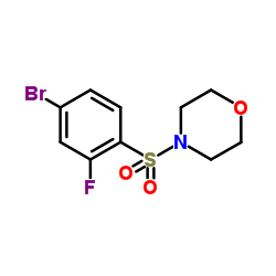 4-[(4-Bromo-2-fluorophenyl)sulfonyl]morpholine Structure