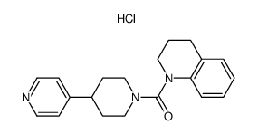 1-[(4-(pyridin-4-yl)piperidin-1-yl)carbonyl]-1,2,3,4-tetrahydroquinoline hydrochloride结构式