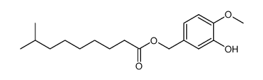 8-methylnonanoic acid (3-hydroxy-4-methoxyphenyl)methyl ester结构式