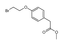 methyl 2-[4-(2-bromoethoxy)phenyl]acetate结构式