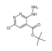 tert-butyl 6-chloro-3-hydrazinopyridazine-4-carboxylate结构式