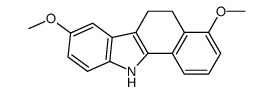4-methoxy-8-methoxy-5,6-dihydrobenzocarbazole结构式