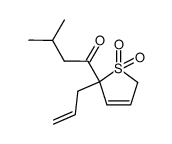 2-isovaleroyl-2-allyl-2,5-dihydrothiophene 1,1-dioxide Structure