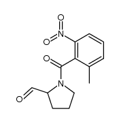 N-(6-methyl-2-nitrobenzoyl)pyrrolidine-2-carboxaldehyde结构式